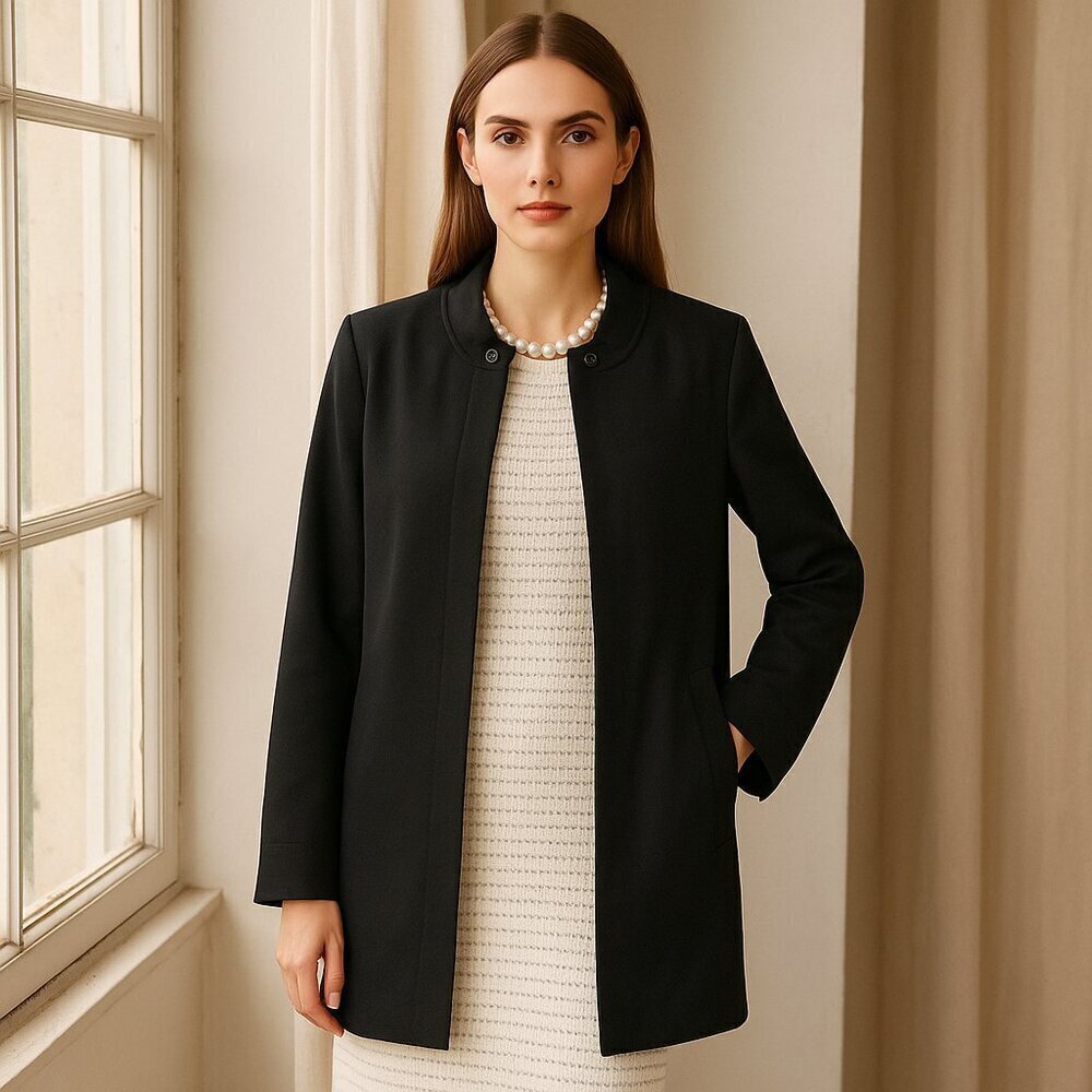 Vanessa Bruno Longline Jacket Coat NWT Cotton Silk Blend